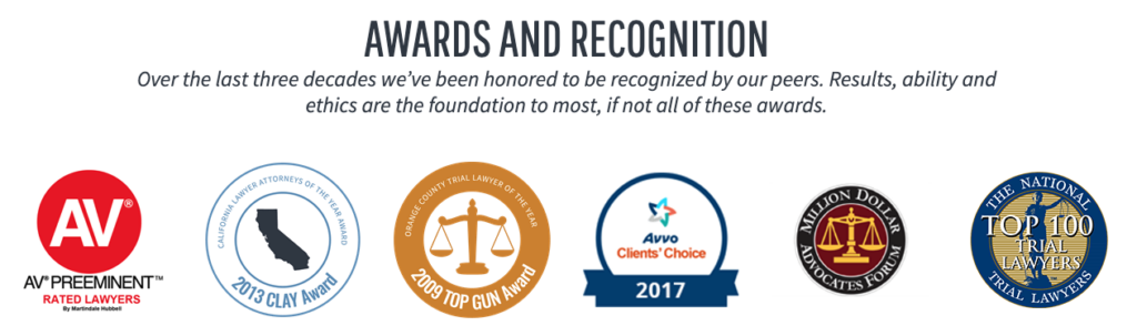 California personal injury and wrongful death injuries, cases and lawyers